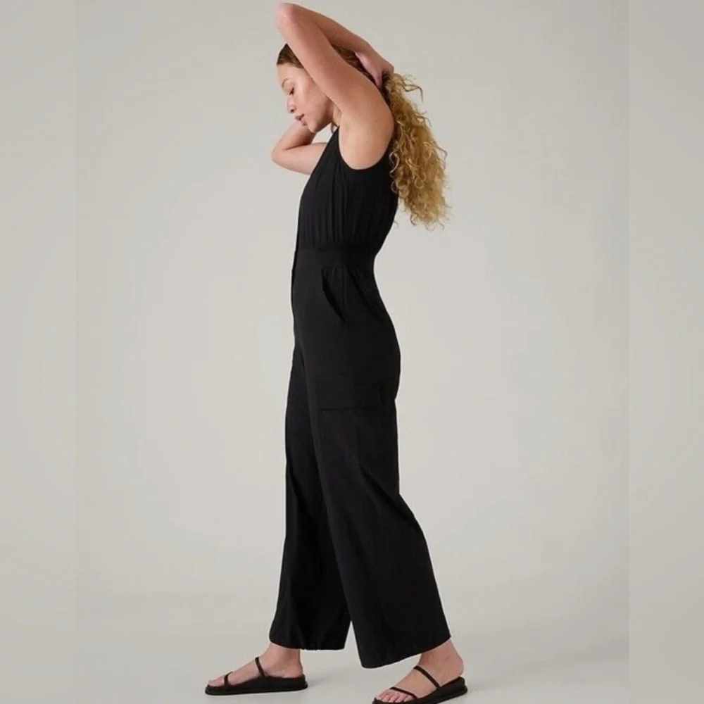 NWOT ATHLETA Brooklyn Utility Jumpsuit -Size 4 - Picture 4 of 7
